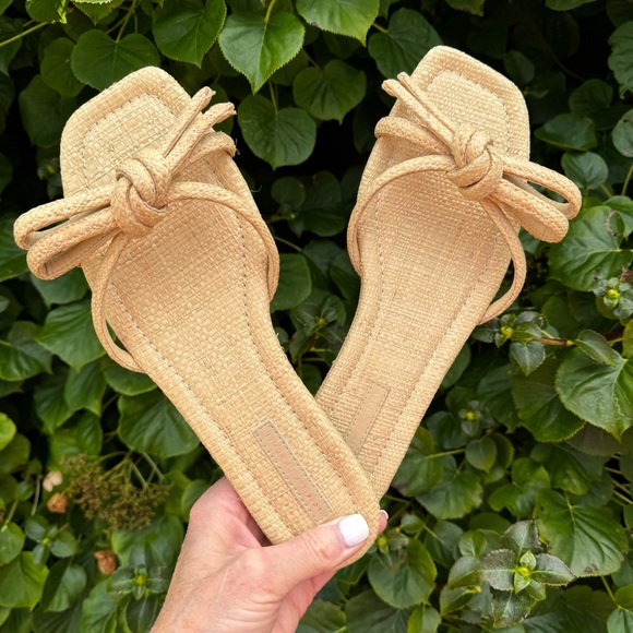 Loeffler Randall Hadley Natural Bow Sandal - Picture 5 of 14